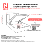 NICHOLAS Pet-Friendly Fabric Bed Frame - Image 3